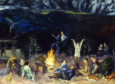 Picnic sulla cresta da John French Sloan