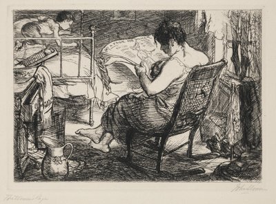 La pagina della donna da John French Sloan
