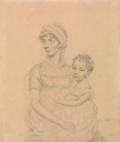 Lady Wigram con il Suo Figlio Neonato, William Pitt Wigram da John Smart