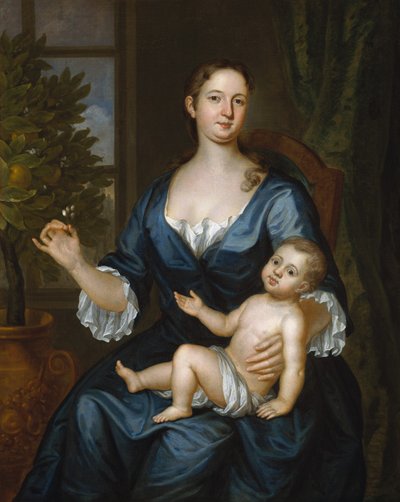 Mrs. Francis Brinley e suo figlio Francis da John Smibert