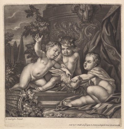 Bambini che litigano per un uccello da John Smith