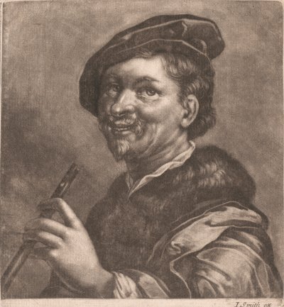 Uomo che suona il flauto da John Smith