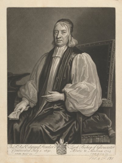 Reverendo Edward Fowler, Vescovo di Gloucester da John Smith