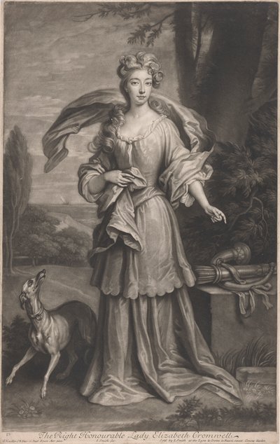 La destra onorevole Lady Elizabeth Cromwell (1674-1704) da John Smith