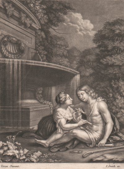 Venere trattiene Adone dalla caccia da John Smith