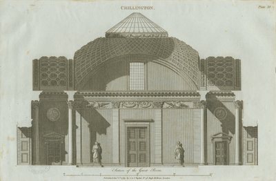 Chillington Hall: incisione da John Soane