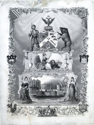 La Società Unita dei Produttori di Pennelli, c.1840 (incisione su carta) da John & Son Shury