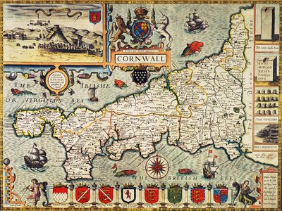 Mappa della Cornovaglia da 