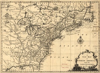 Una nuova mappa del Nord America basata sulle ultime scoperte. LOC 75693504 da John Spilsbury