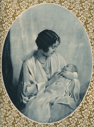 Ritratto di Elisabetta II e della Regina Madre da John St. Helier (after) Lander