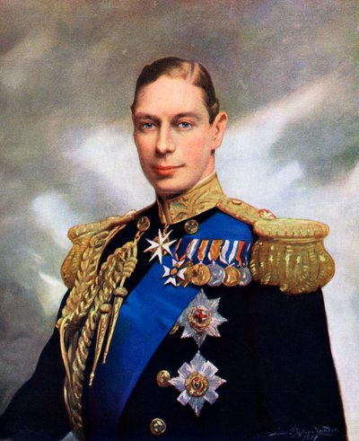 Ritratto di Incoronazione di Re Giorgio VI nel 1937 da John St. Helier Lander
