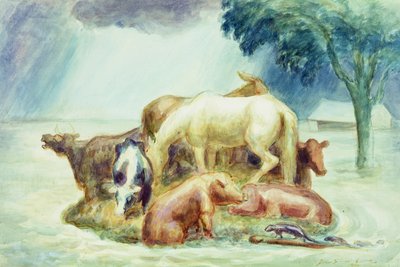 Santuario, 1936 circa (acquerello su carta) da John Steuart Curry