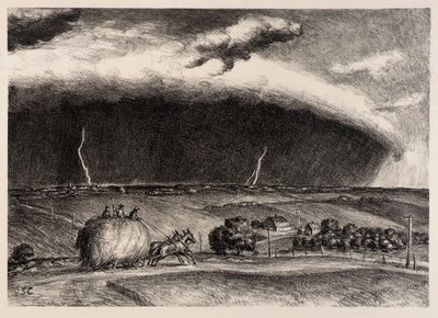 La tempesta di linee da John Steuart Curry