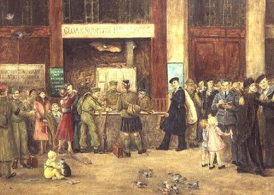 Il guardaroba delle forze alla stazione di Waterloo da John Stewart Clark