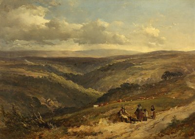 Strada di Porlock e valle di Doone da John Syer