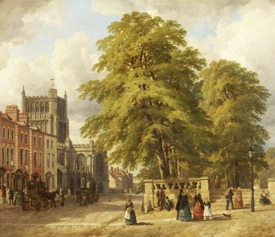 Veduta di College Green da John Syer