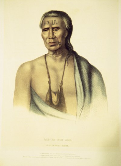 Ritratto di Lap-pa-win-soe, 1837 da John T. Bowen