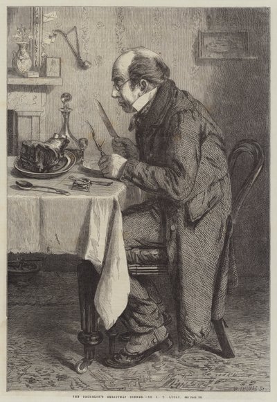 La cena di Natale del celibe da John Templeton Lucas