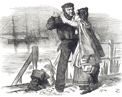 Omaggio di un marinaio a Samuel Plimsoll, un politico e riformatore sociale inglese, per il lavoro svolto come deputato per Derby nella regolamentazione del carico e della navigabilità delle navi mercantili da John Tenniel