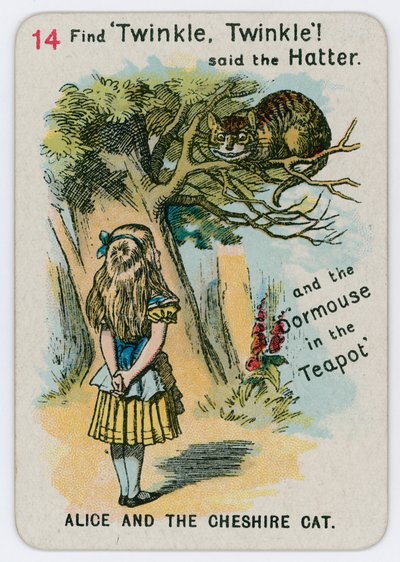 Alice e il Gatto del Cheshire da John Tenniel