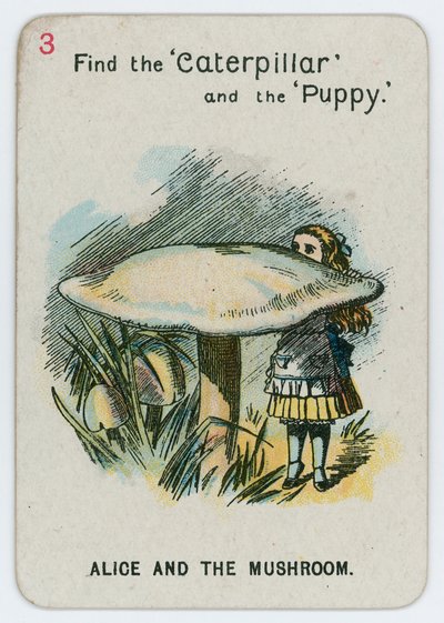 Alice e il fungo da John Tenniel