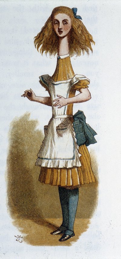 Alice in "Alice nel Paese delle Meraviglie" di Lewis Carroll, ill. Tenniel da John Tenniel
