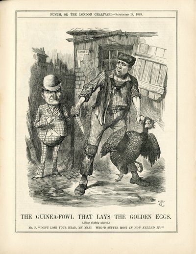 Illustrazione di John Tenniel (1820-1914) in Punch da John Tenniel