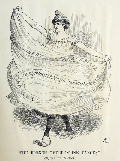 Vignetta di John Tenniel sulle macchinazioni francesi per la costruzione del Canale di Panama. Da 