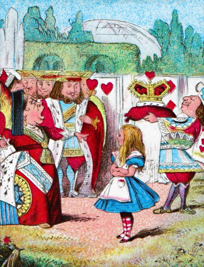 Via la testa! Alice e la Regina Rossa, c1910 da John Tenniel