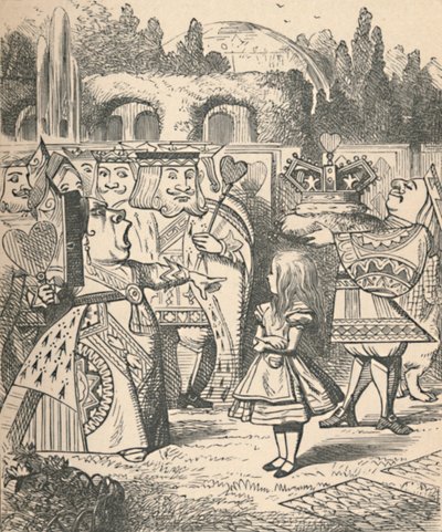 Via la testa! Alice e la Regina Rossa, 1889 da John Tenniel
