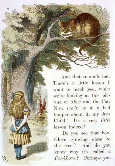 Il gatto del Cheshire da John Tenniel
