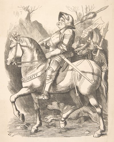 Il cavaliere e il suo compagno Punch, 5 marzo 1887, 1887 da John Tenniel