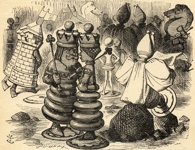 Il Re Rosso e la Regina. Illustrazione di Sir John Tenniel da John Tenniel