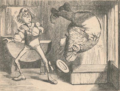 Il giovane e il saggio. Il saggio che fa una capriola da John Tenniel