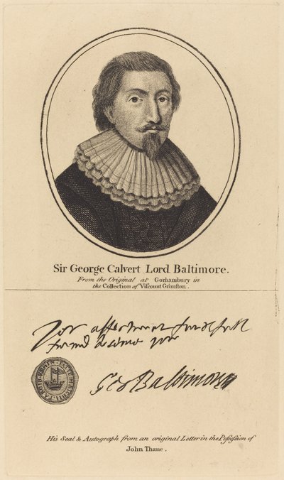 Sir George Calvert, Lord Baltimore da John Thane