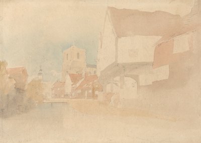 Veduta di Waltham Abbey, Herts, Essex da John Thirtle