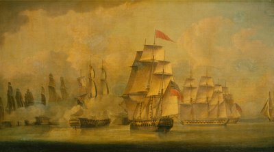 Battaglia dello Stretto di Malacca, 15 febbraio 1804 da John Thomas Serres