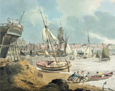 Porto di Weymouth, Dorset, 1805 da John Thomas Serres