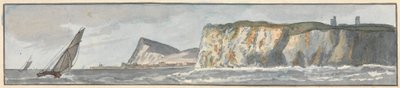 Il South Foreland e la scogliera di Shakespeare (uno di cinque disegni su un supporto) da John Thomas Serres