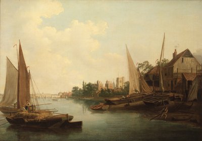 Il Tamigi a Lambeth, 1810 circa (olio su tela) da John Thomas Serres