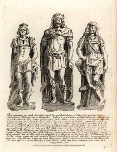 Re britannico Lud e i suoi figli Angrogeus e Theomantius (Temantius), riparatore delle mura di Trinovantum, poi Caer Lud o Lud