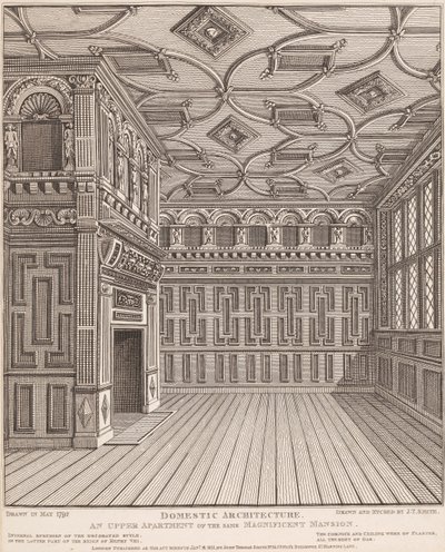 Architettura domestica, un appartamento al piano superiore della stessa magnifica dimora da John Thomas Smith