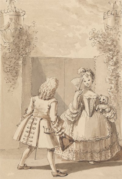 Hogarth dichiara il suo amore a Miss Thornhill da John Thomas Smith