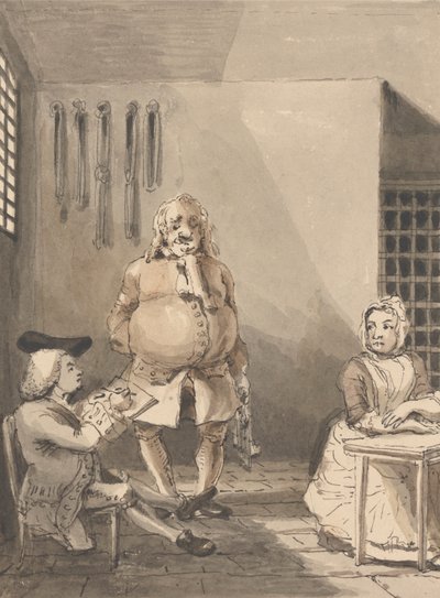 Hogarth disegna Sarah Malcolm da John Thomas Smith