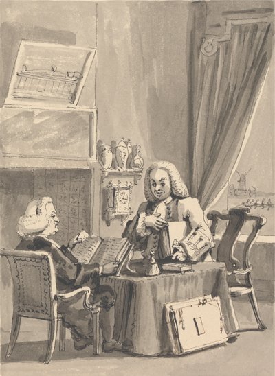 Hogarth sollecita il suo patrono vescovo Hoadley a esaminare il suo manoscritto 