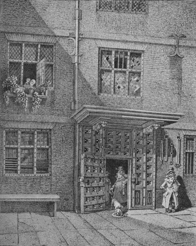 Vista interna del Poultry Compter, Città di Londra, 1813 da John Thomas Smith