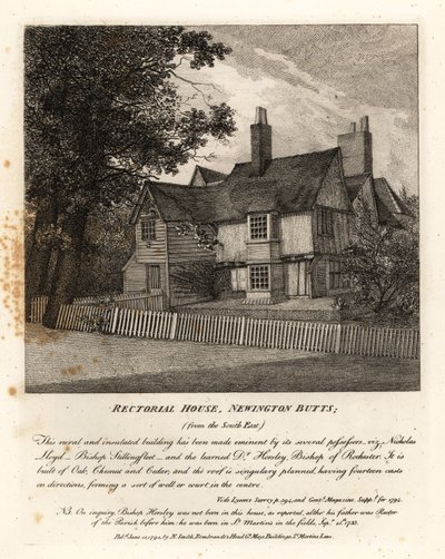 Casa Rettorale, Newington Butts da John Thomas Smith