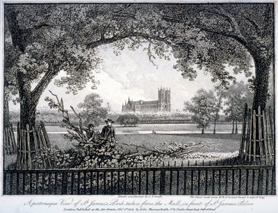 St James Park, dal Mall di fronte al St James