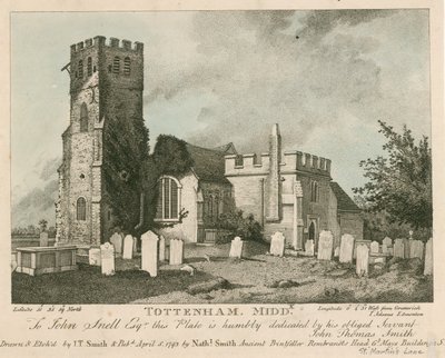 Chiesa di Tottenham, Londra da John Thomas Smith