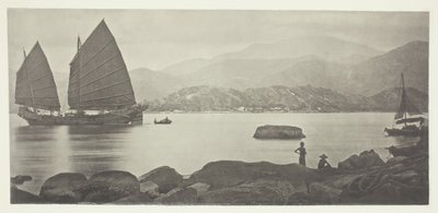 Una giunca commerciale di Canton, c. 1868 da John Thomson